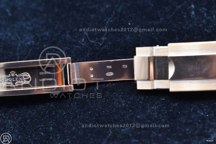 Best Daytona SH4130 116518 Oysterflex Strap RG 1:1 APSF Dial Rubber on Black Edition 0404